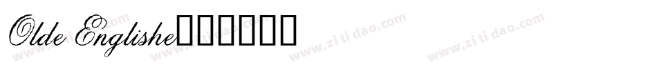 Olde Englishe字体转换